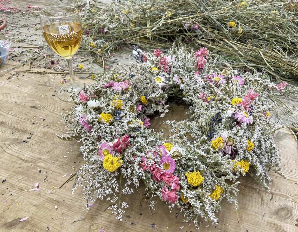 Dorset Dried flowers wreath making workshop