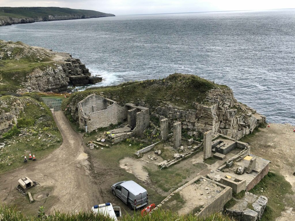Star wars filming at Winspit Quarry 2021