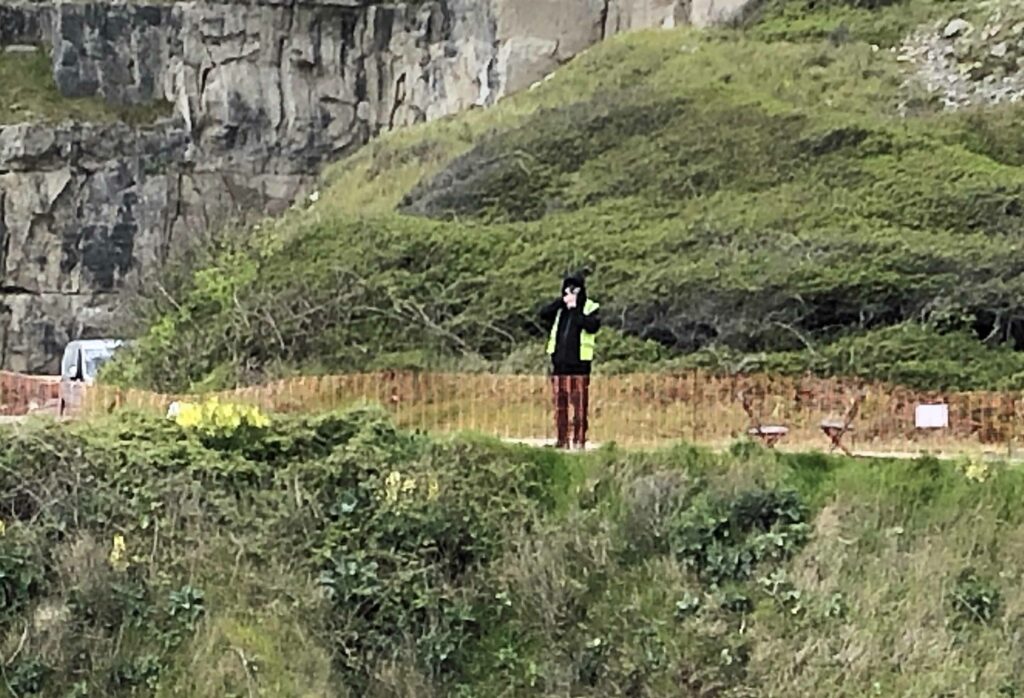 Star wars filming at Winspit Quarry 2021