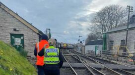 Swanage Railway arson attack on carriage