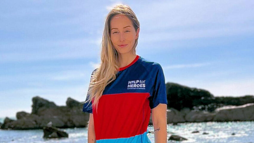 Charlotte Clarke of Lulworth is on a 600km run to raise £60,000 for Help For Heroes