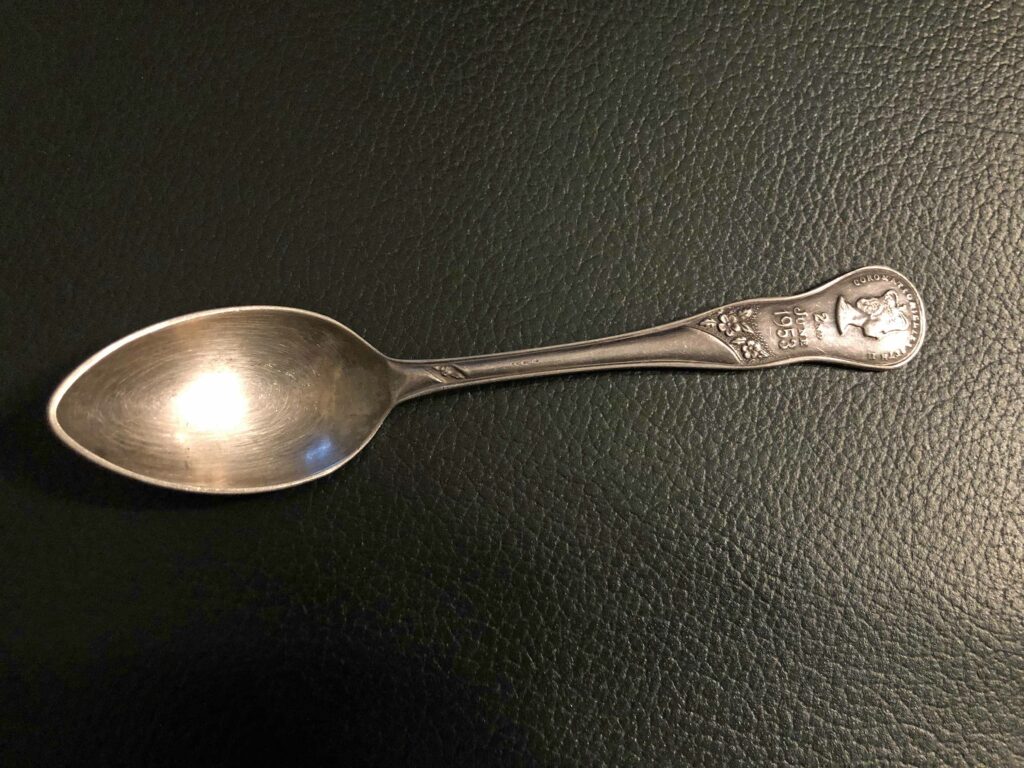 Bill Trite's coronation teaspoon 