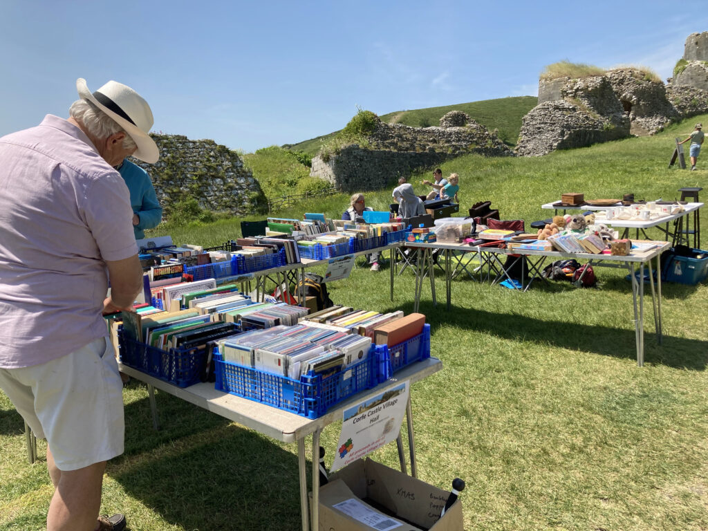 Book sale at Corfe Castle May fair 2023
