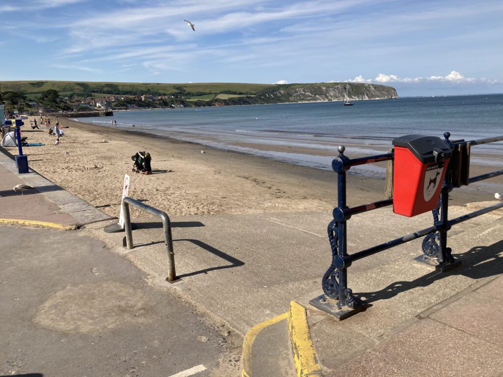 Beach on Swanage seafront