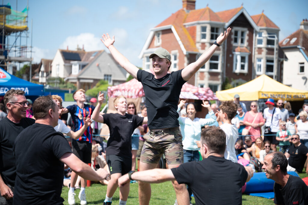 We're a knoockout team at Swanage Carnival