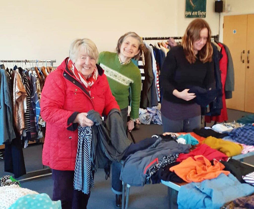 Clothes swap organised by Sustainable Swanage