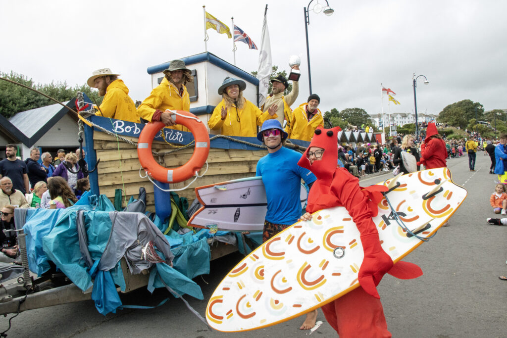 Swanage Carnival procession 2023