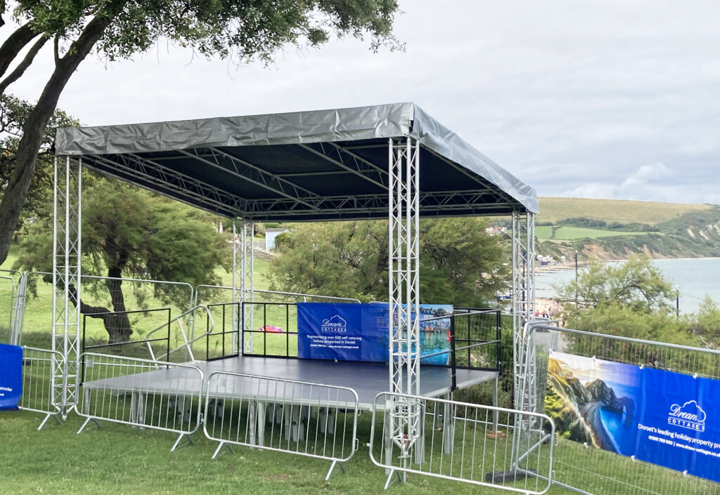 Setting up for Swanage Carnival 2023