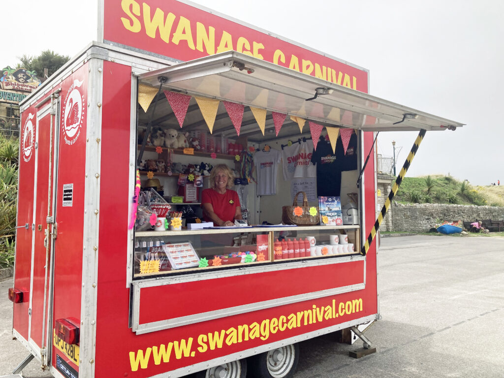 Setting up for Swanage Carnival 2023