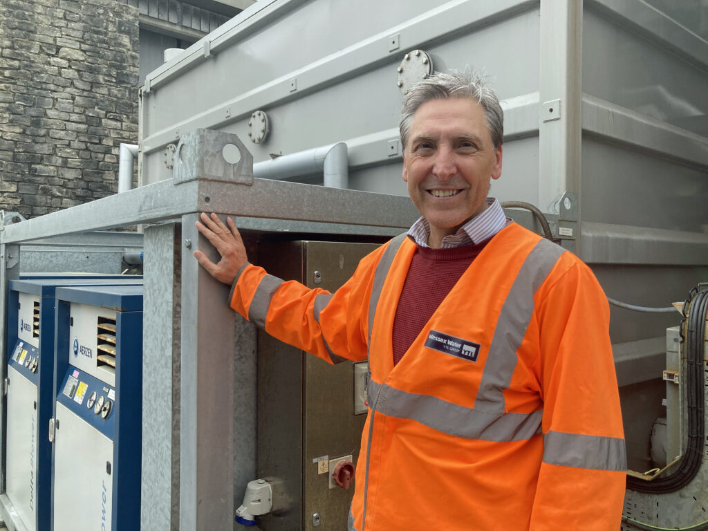 Andy Mears at Swanage sewage works