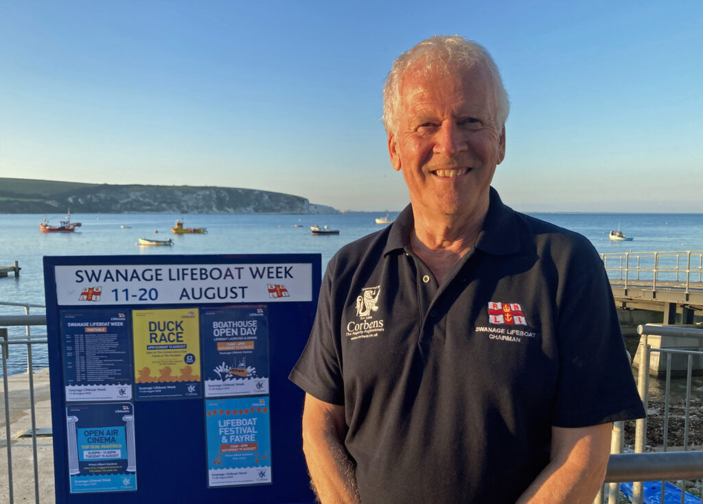 Dave Corben at Swanage lifeboat station