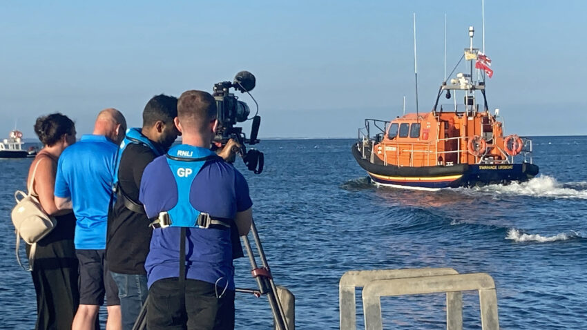 Filming Swanage Lifeboat