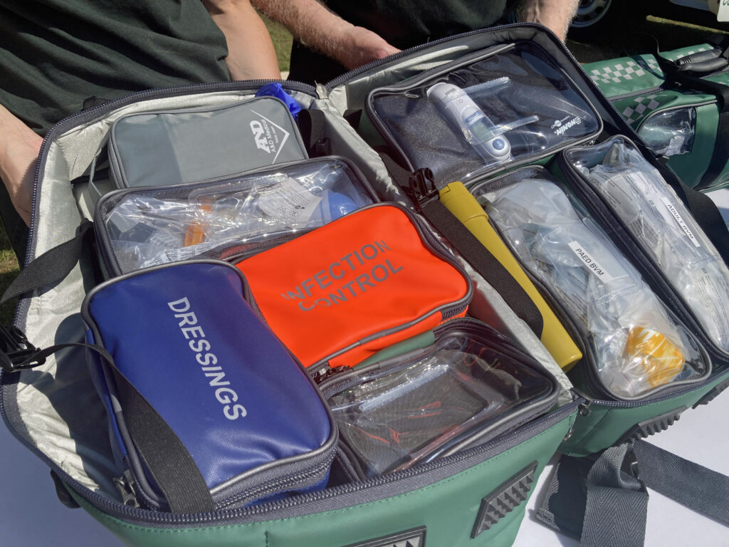 First responder kit at Swanage rotary fete
