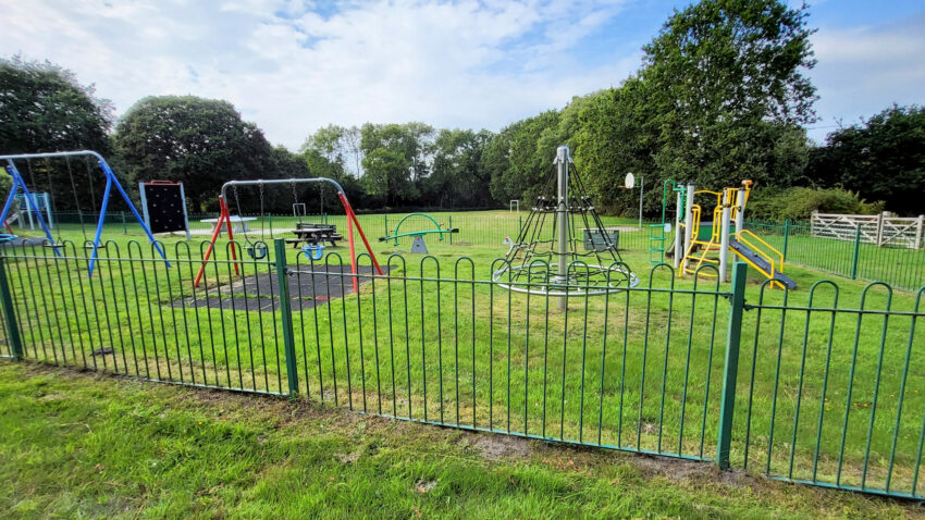 Studland playing field is about to have a new exercise park built, especially for the oldies