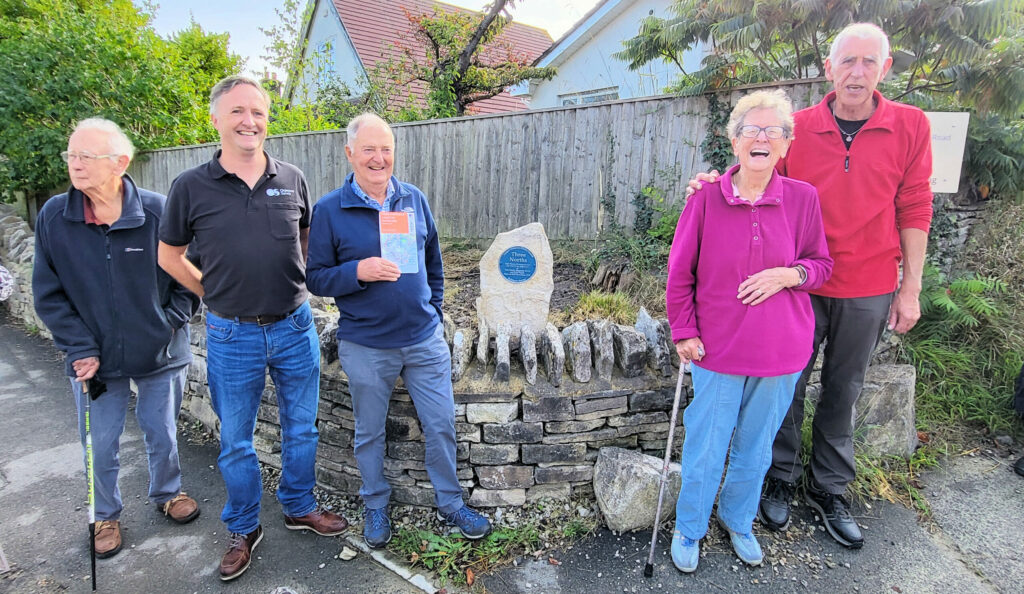 A new monument has been put up in Langton Matravers to mark a map reading world first
