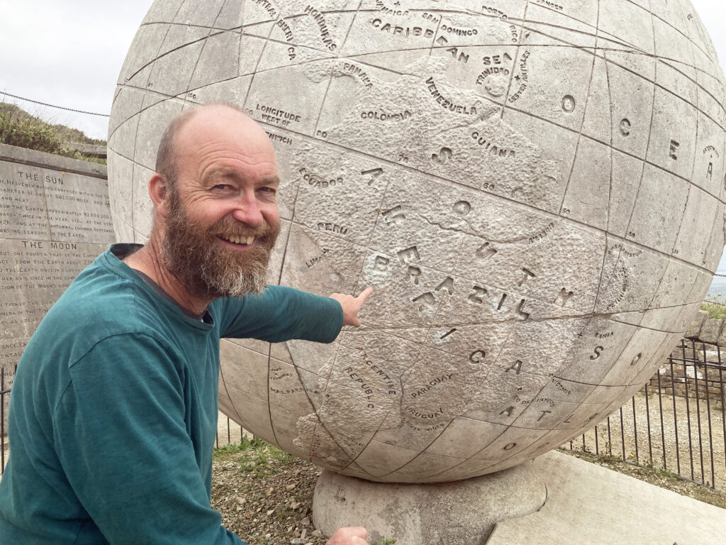 Ian Viney Restoring the Great Globe at Durlston 