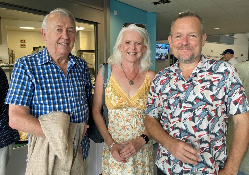 Bill Trite, Hleen O'Connor and Paul Angle - The Swanage School celebrates 10 years