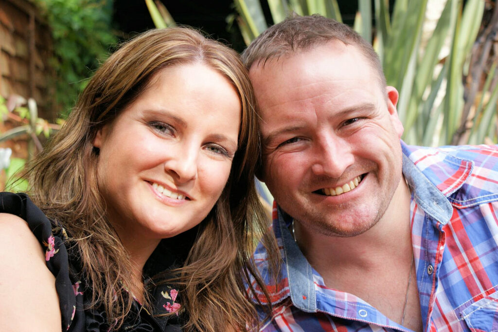 Iain Farrell with sister Katie Whyte