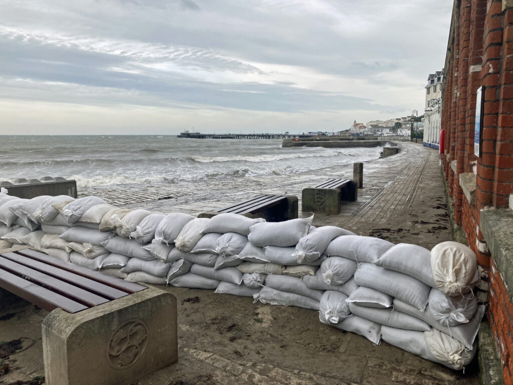 Emergency sandbags put in place as Storm Babet approaches