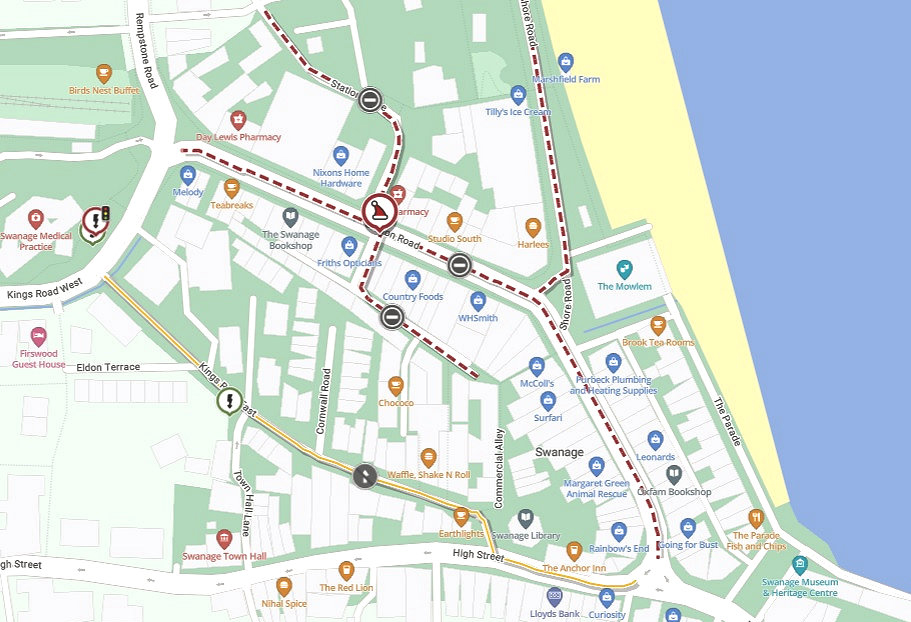 Map of Christmas market diversions