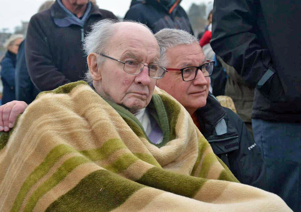 Clifford Brown (left) and Clive Brown at Remembrance Sunday 2023
