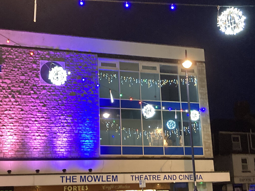 Swanage Christmas lights at The Mowlem