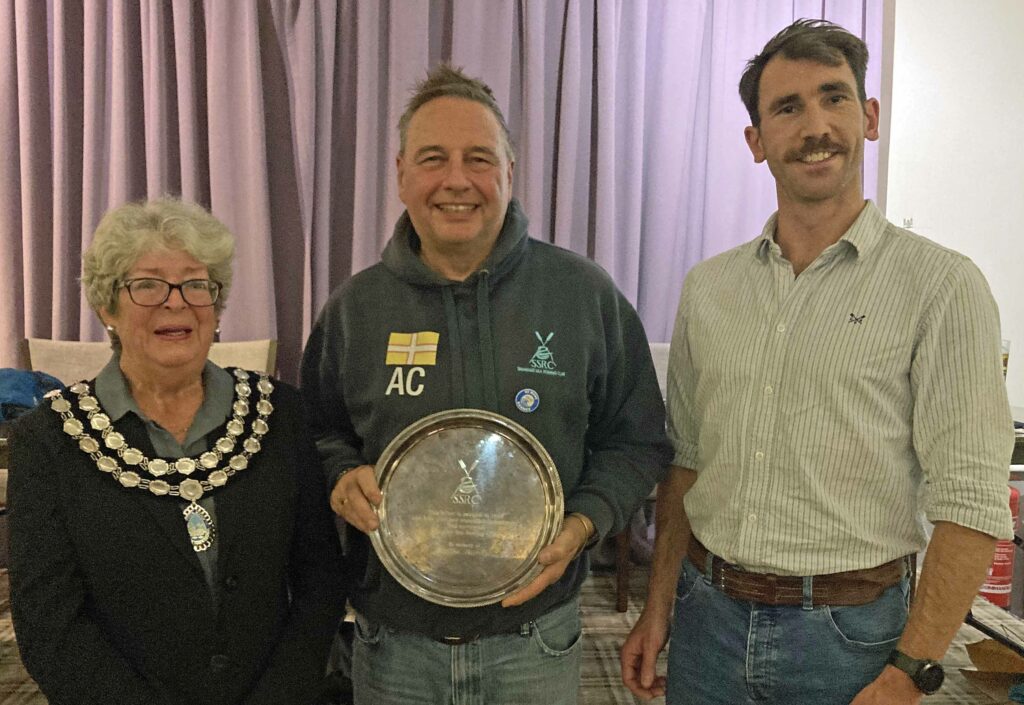 Katina Burridge Shield - Adrian Charters at Swanage Sea Rowing awards night