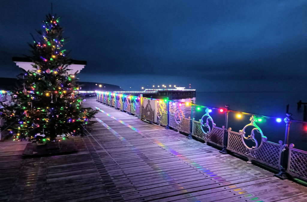 The illuminated Pier is bringing a lot of joy to Swanage once again