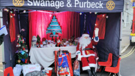 Santa gave his seal of approval to Swanage Christmas Market - he especially enjoyed the cold weather!
