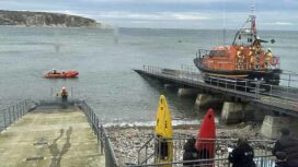Swanage lifeboats launch to rescue dog