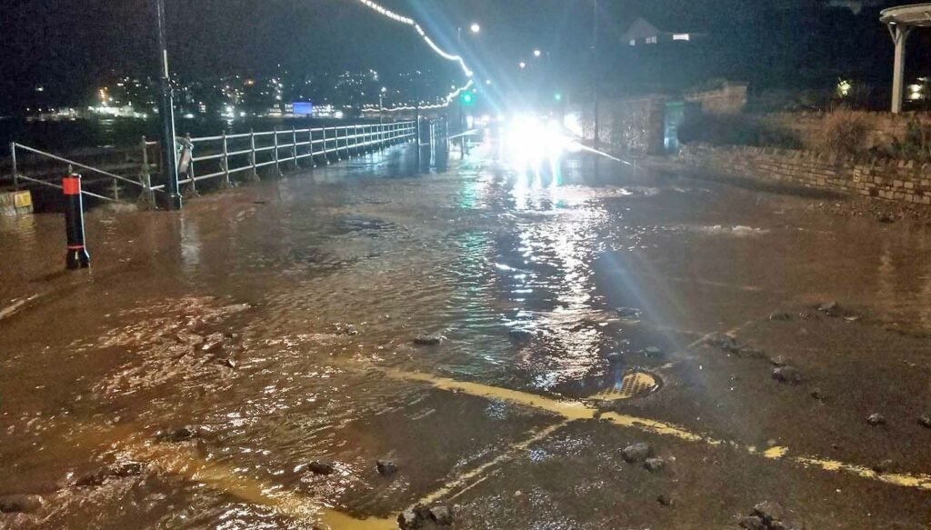 Shore Road flooding