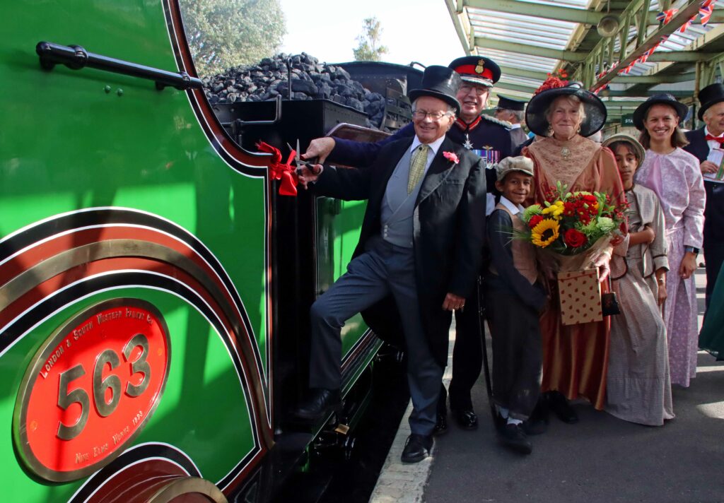 T3 563 Sir Philip Williams & Dorset Lord-Lieutenant  at Swanage Railway 7 October 2023 