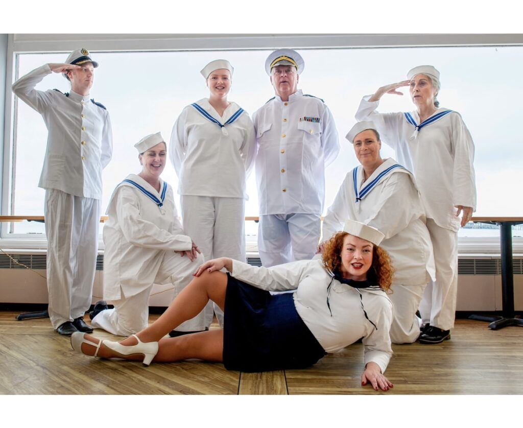 Sailors in Anything Goes Swanage Musical Theatre 2024