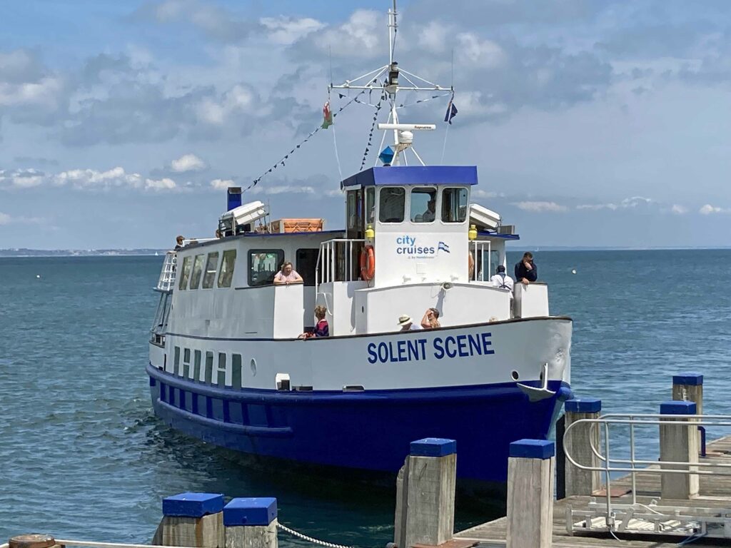 City Cruises Solent Scene boat at Swanage Pier 