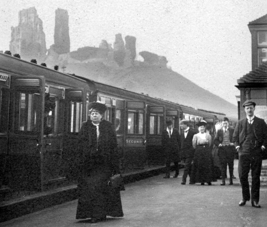 Corfe Castle station 1890s