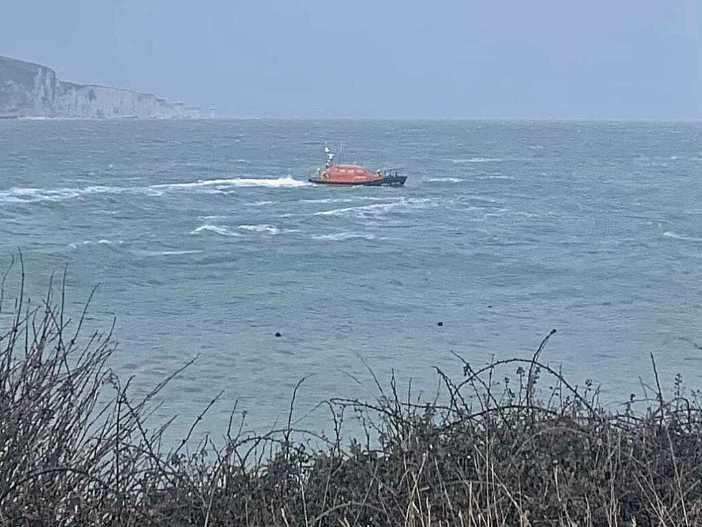 Swanage lifeboat rescues a surfer