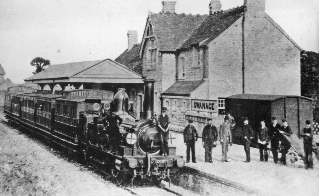 Swanage station 1880s
