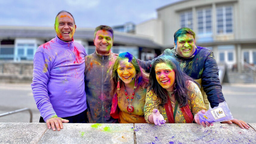 Anjali Mavi and others from the Bournemouth, Poole and Christchurch Indian community are holding a Holi celebration at Corfe Castle