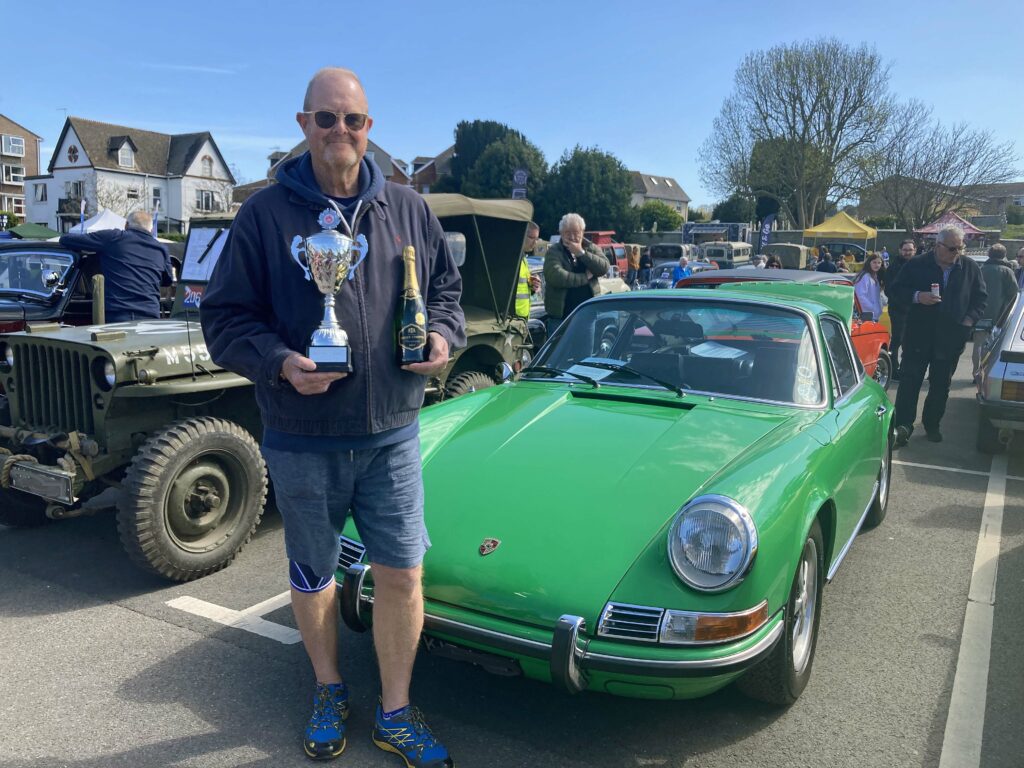 Classic vehicle show 2024 with winner of best in show Philip Peacock