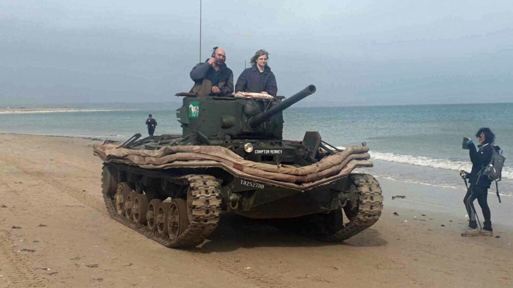 Valentine tank on Studland beach