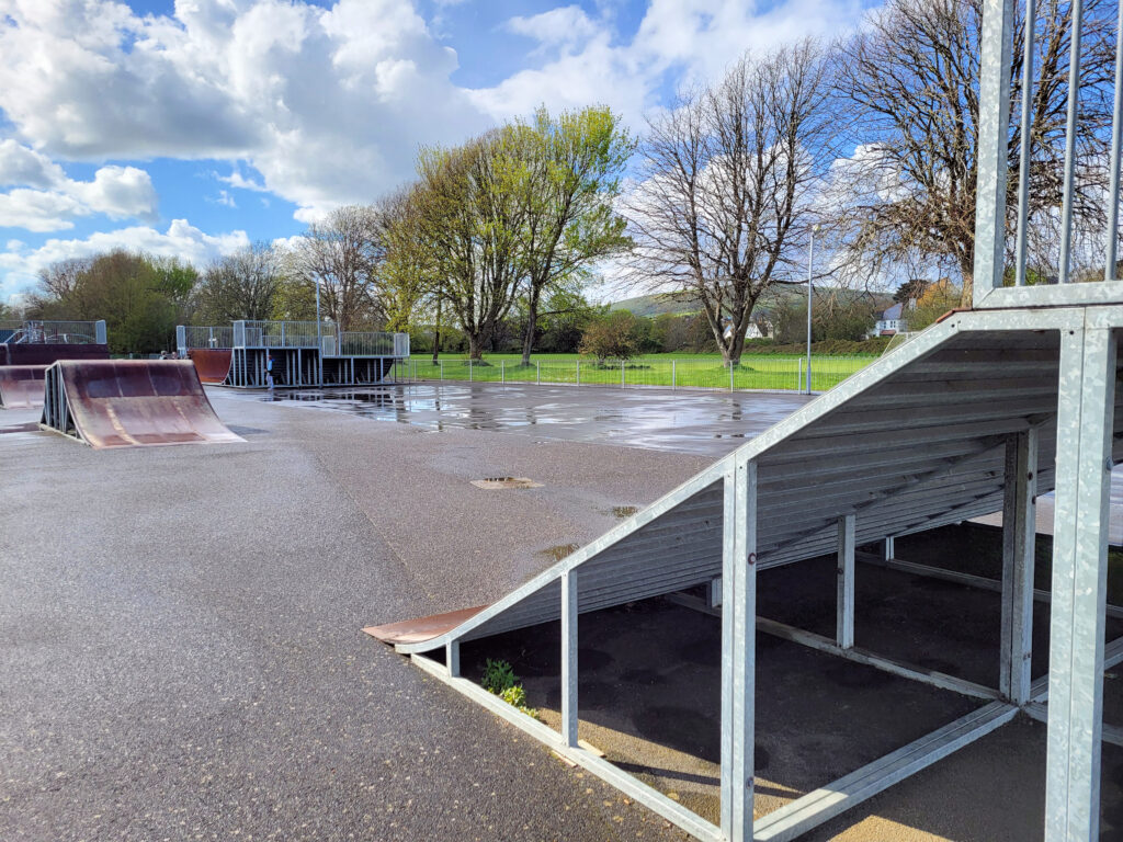 The half empty skatepark can once again become the envy of Dorset